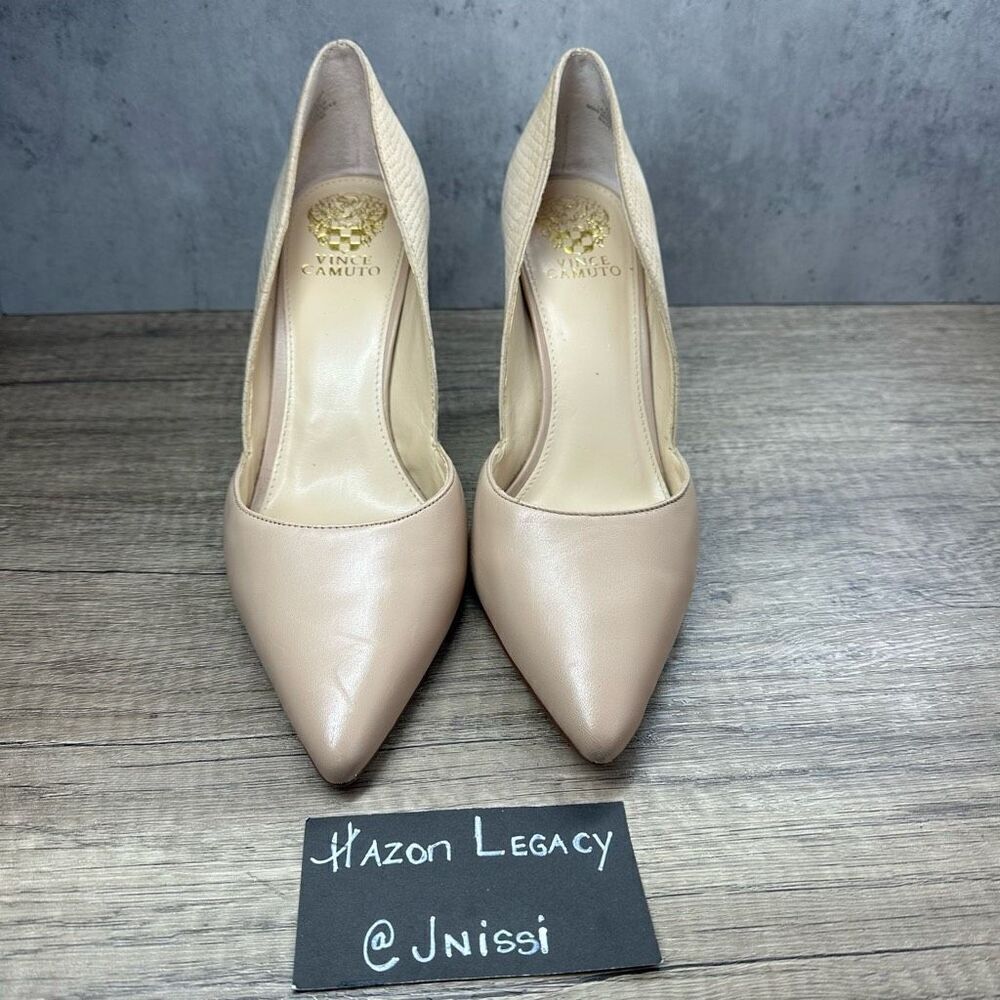 Vince Camuto~Women’s~”Airmosah”~ Beige Heels Stiletto Pump~Size 10 - Picture 3 of 10